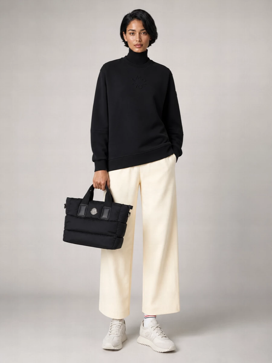 Moncler Caradoc Small Nylon Quilted Tote Bag