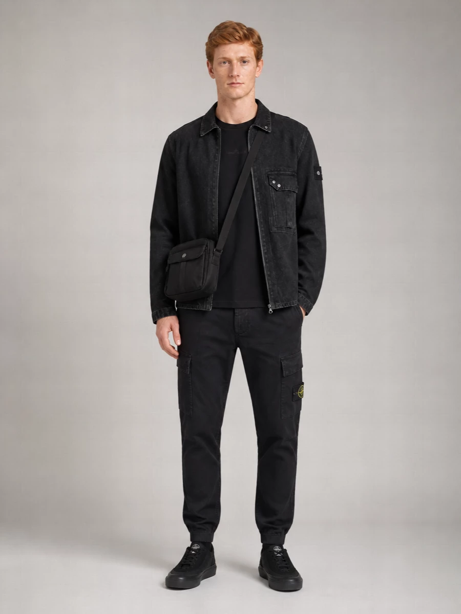 Stone Island denim shirt jacket