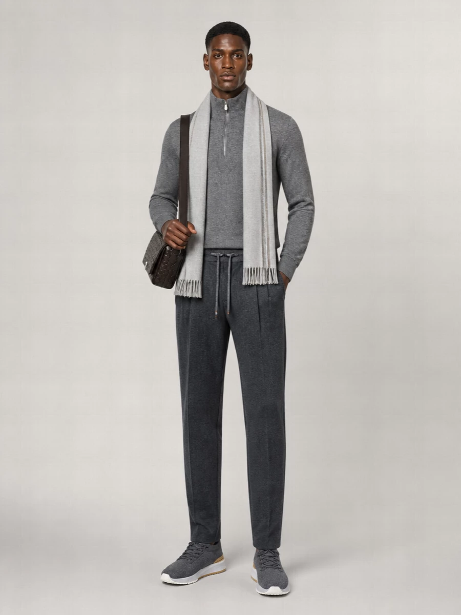 Brunello Cucinelli Cashmere Half Zip Sweater