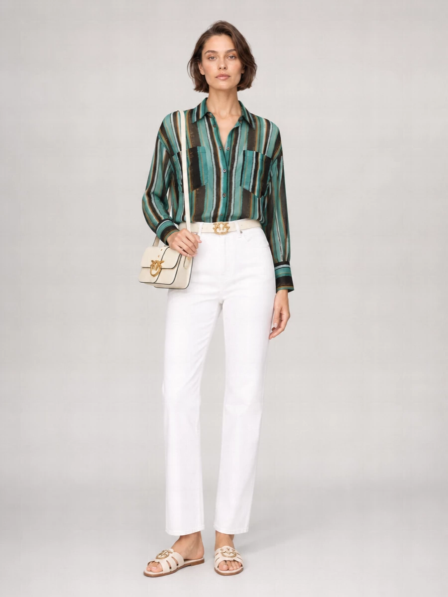 Pinko Striped Relaxed-Fit Shirt