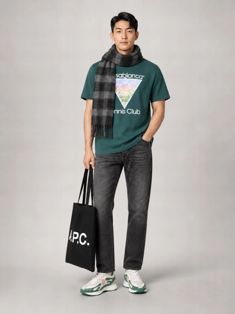 Casablanca Printed Cotton T-Shirt