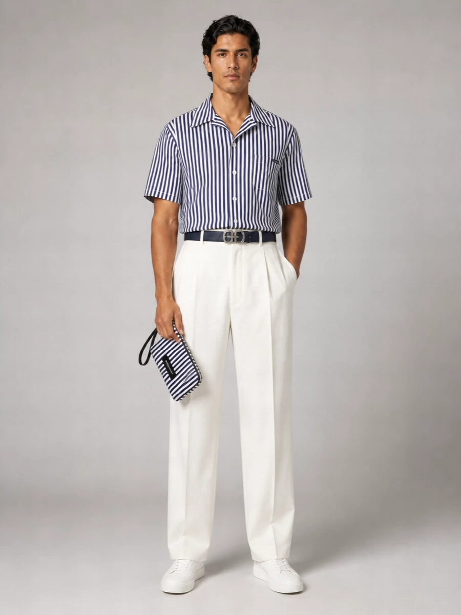 Dolce&Gabbana Striped Bowling Shirt