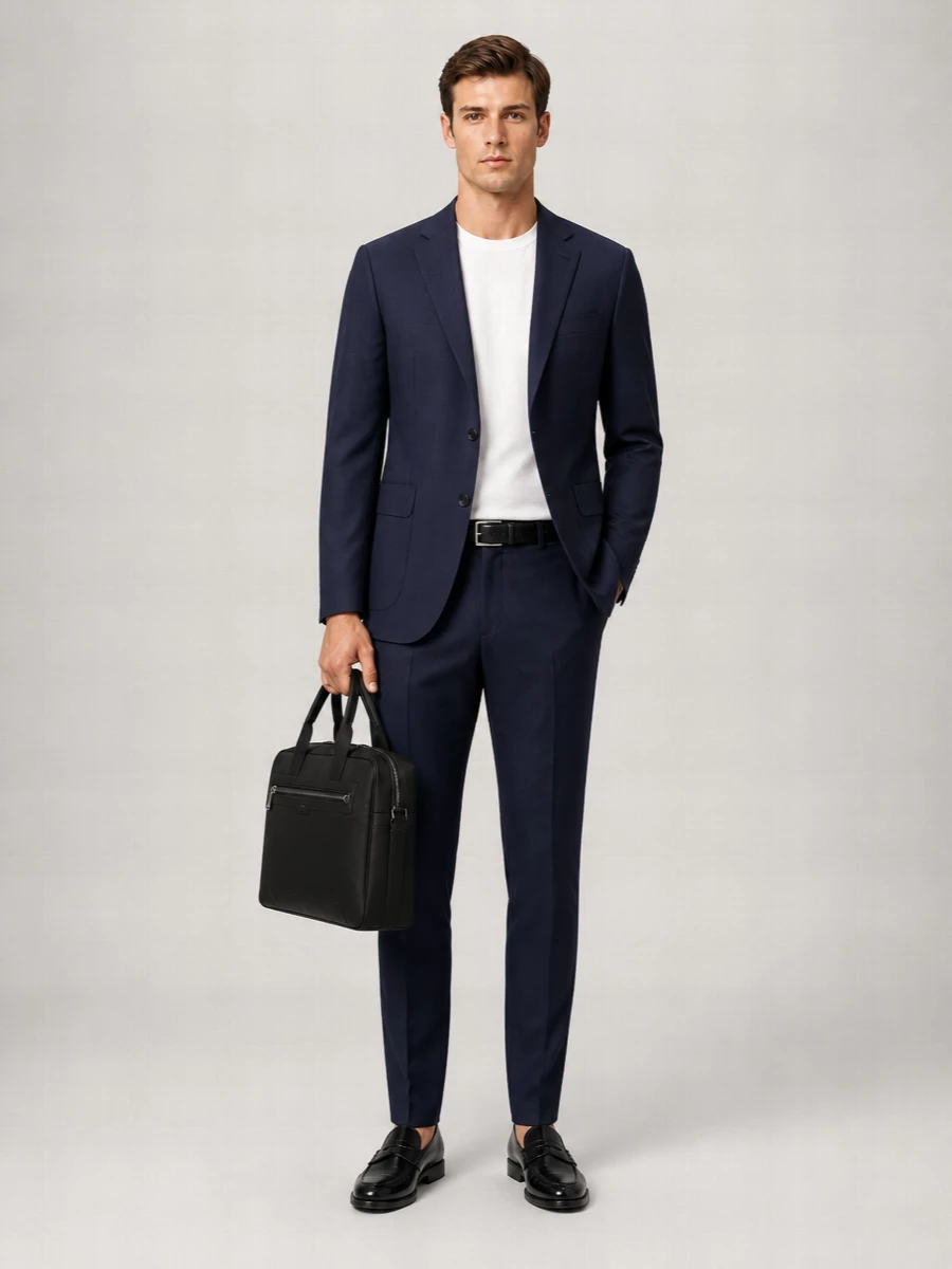 Boss H-Genius-253 Slim-Fit Tailored Trousers