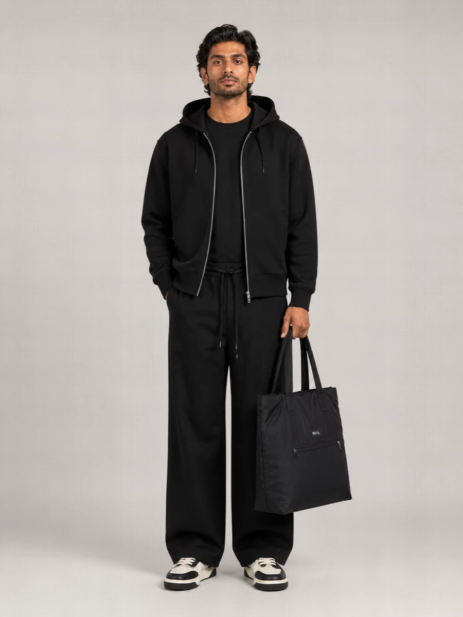 Entire Studios Slim Cotton Zip-Up Hoodie