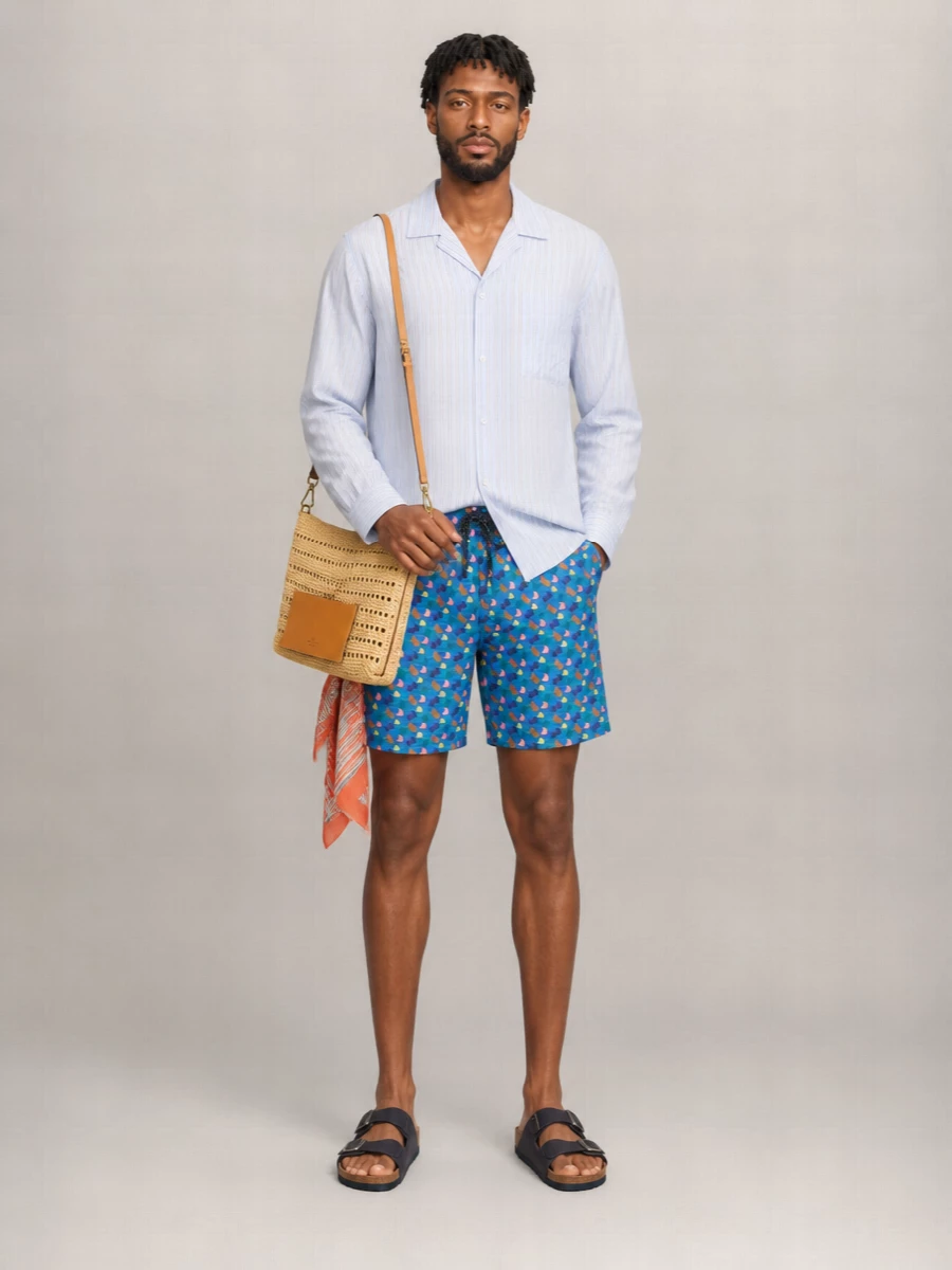 Drumohr Printed Swim Shorts