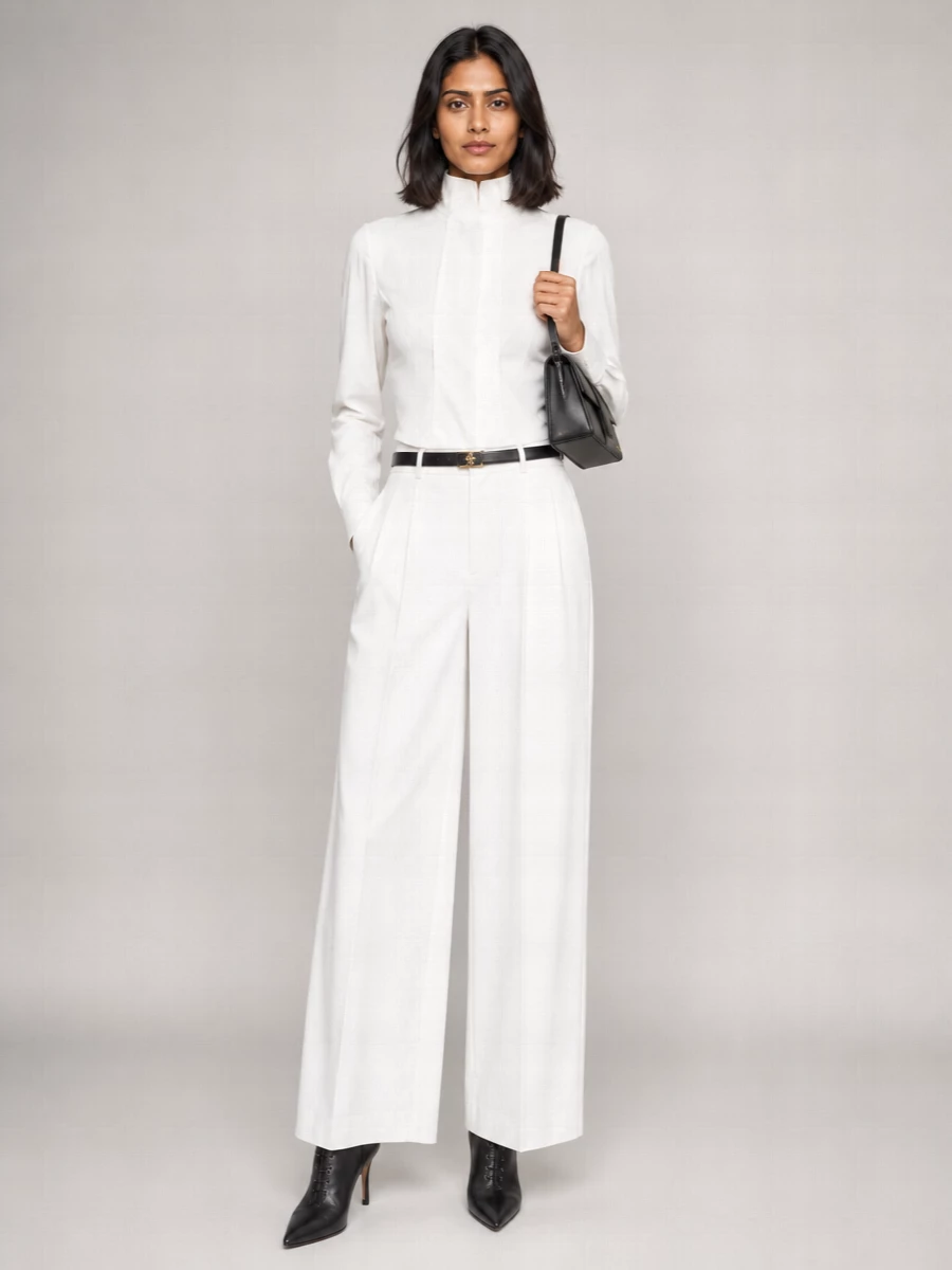 Jacquemus High-Rise Wide-Leg Trousers