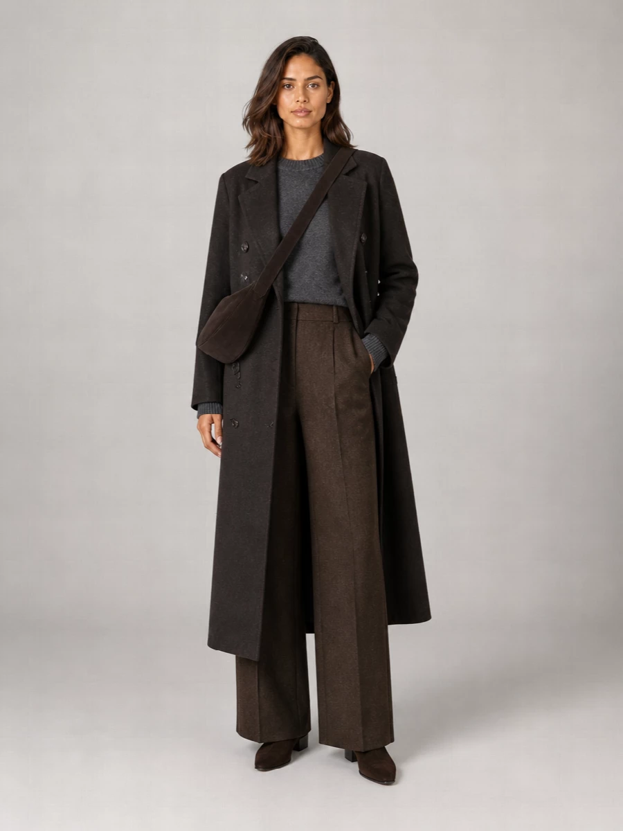 Loulou Studio Wool Cashmere Double Breasted Coat