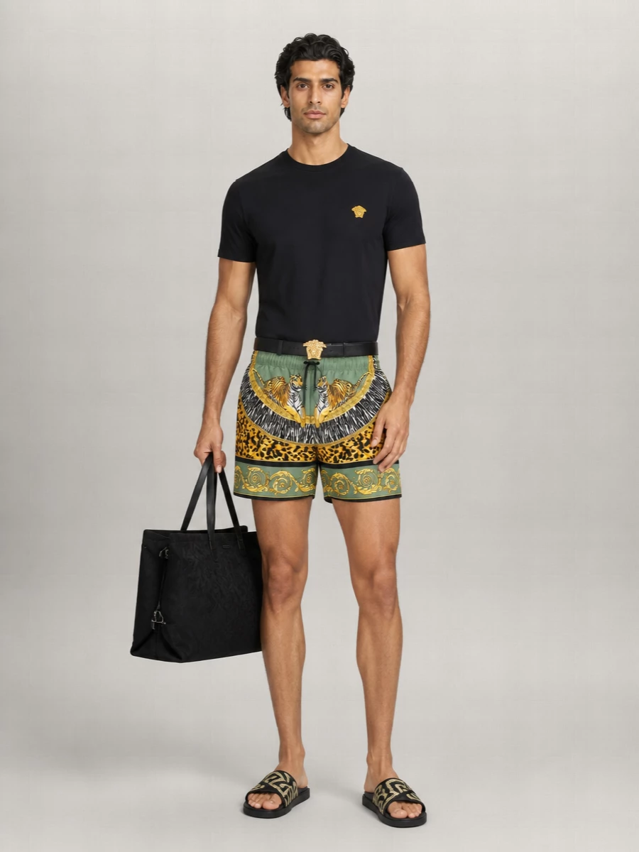 Versace Leather Slippers