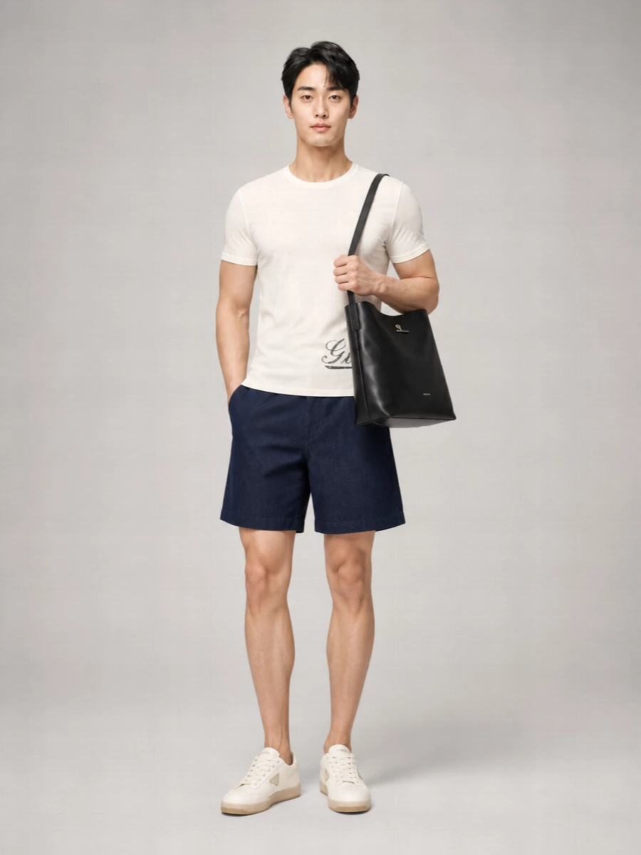 Prada Leather Downtown Low-Top Sneakers