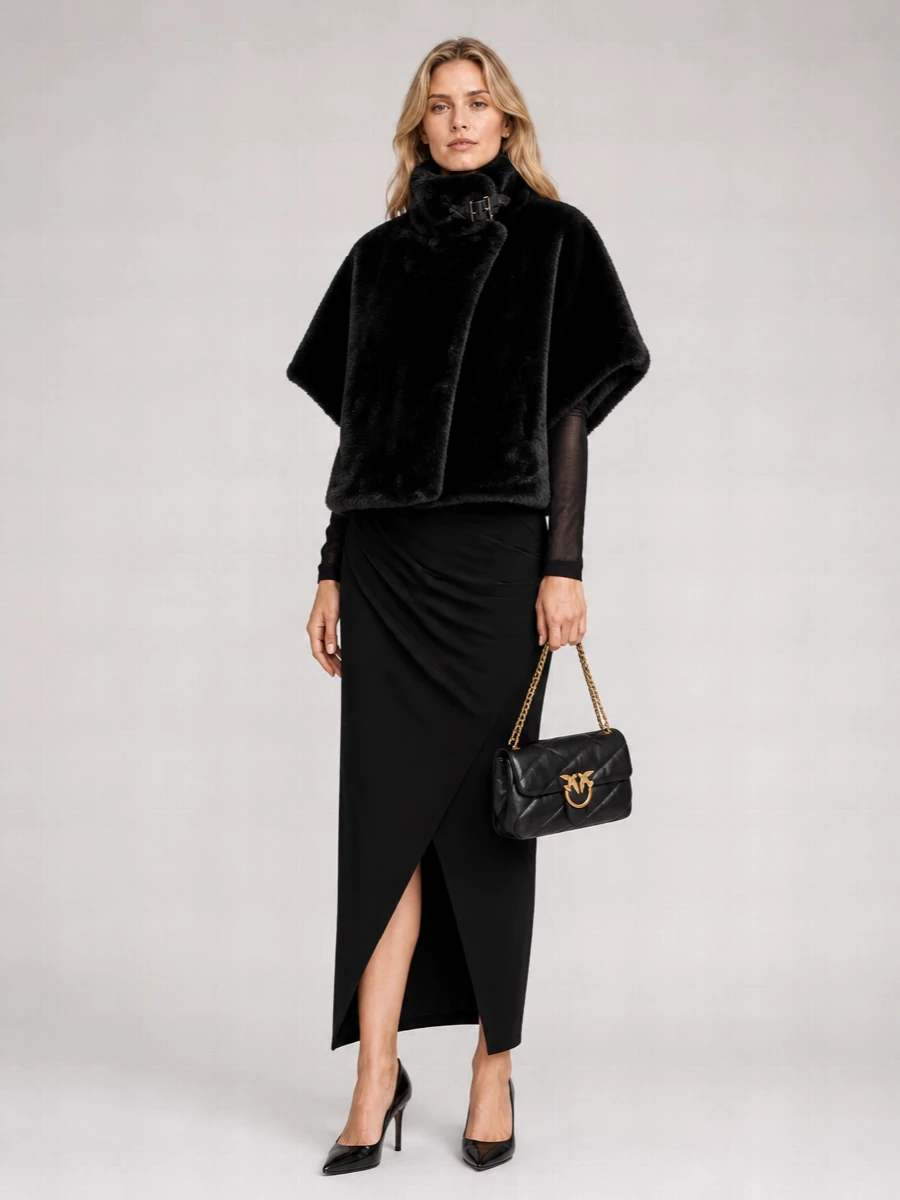Pinko Love Bag Puff Leather Clutch Bag