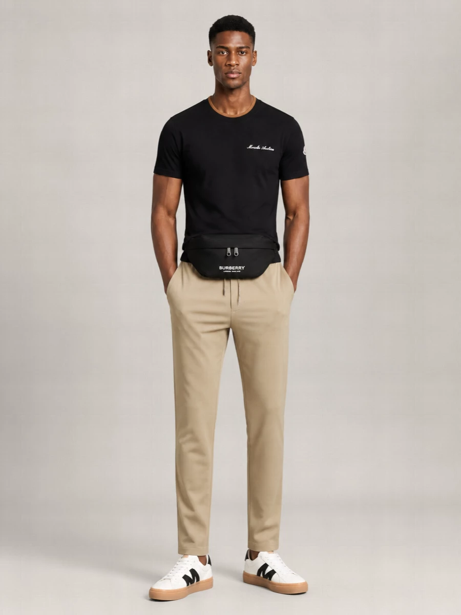 Moncler Embroidered Logo Cotton T-Shirt