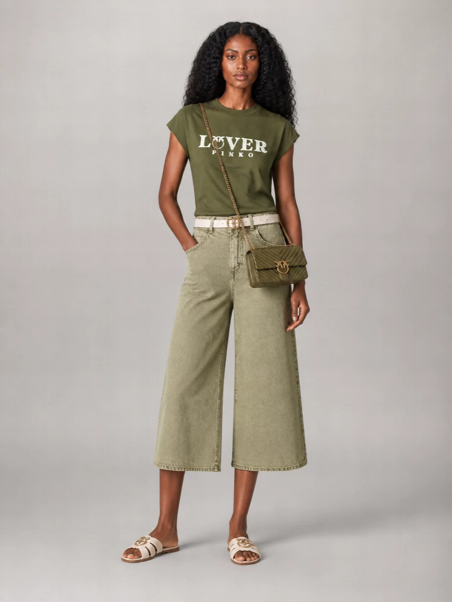 Pinko Cotton Logo-Print T-Shirt