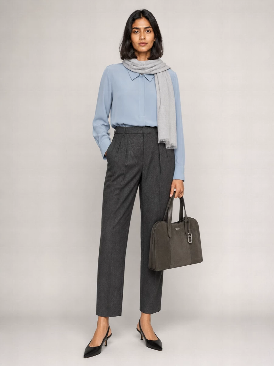 Emporio Armani Silk Long-Sleeve Shirt