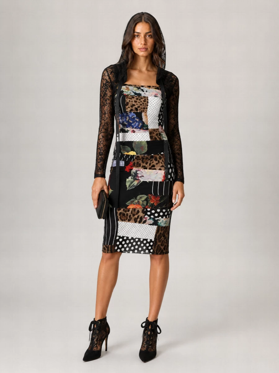 Dolce&Gabbana Cashmere Floral Lace Scarf