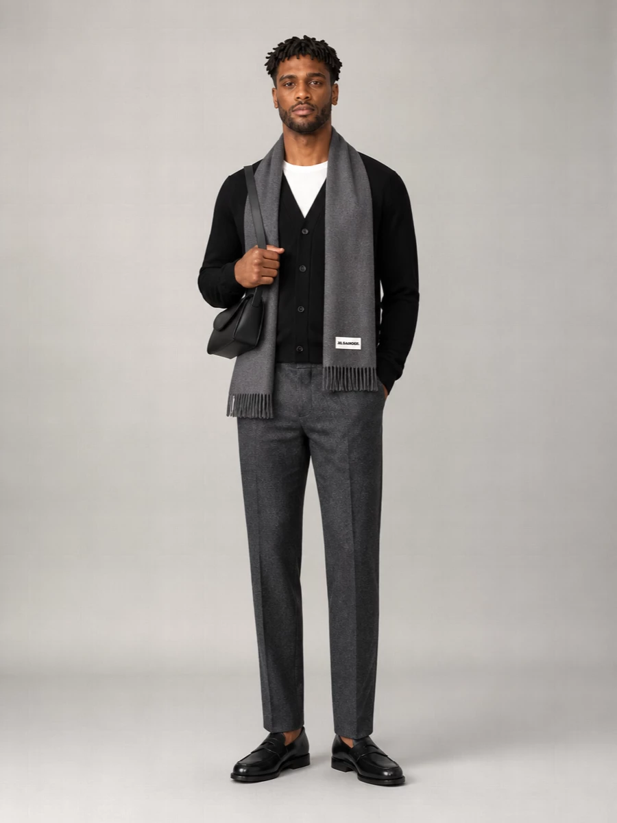 John Smedley Merino Wool V-Neck Ribbed Cardigan