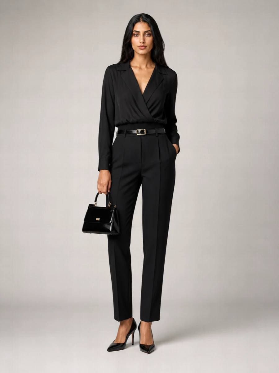 Dsquared2 Silk V-Neck Blouse