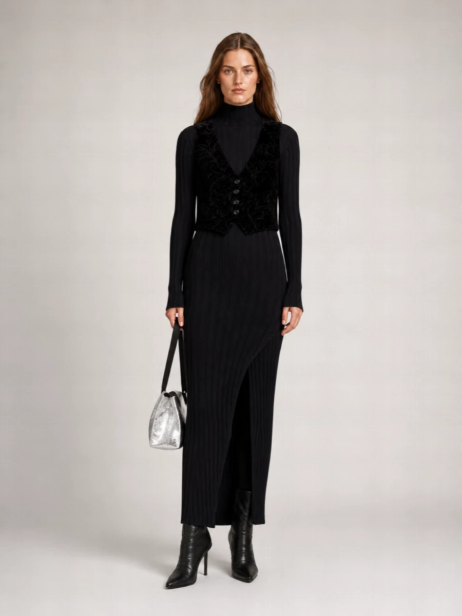 Ann Demeulemeester paisley embroidered fitted waistcoat