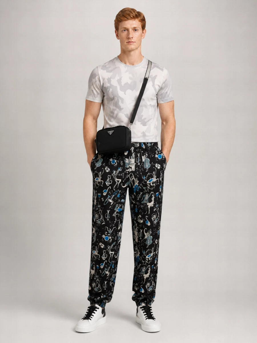 Dolce&Gabbana Cotton Camouflage Crew Neck T-Shirt