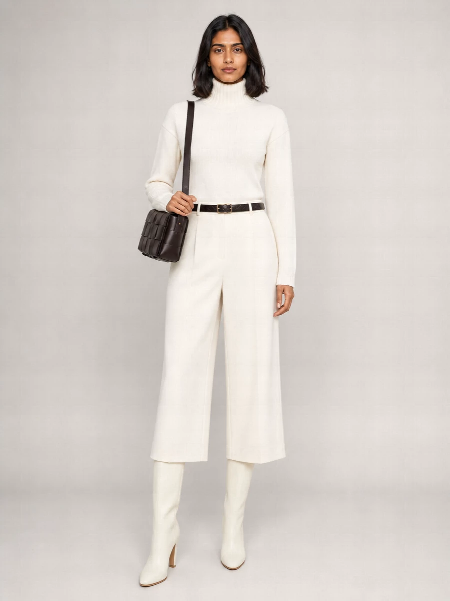 Bottega Veneta Cotton Wide-Leg Trousers