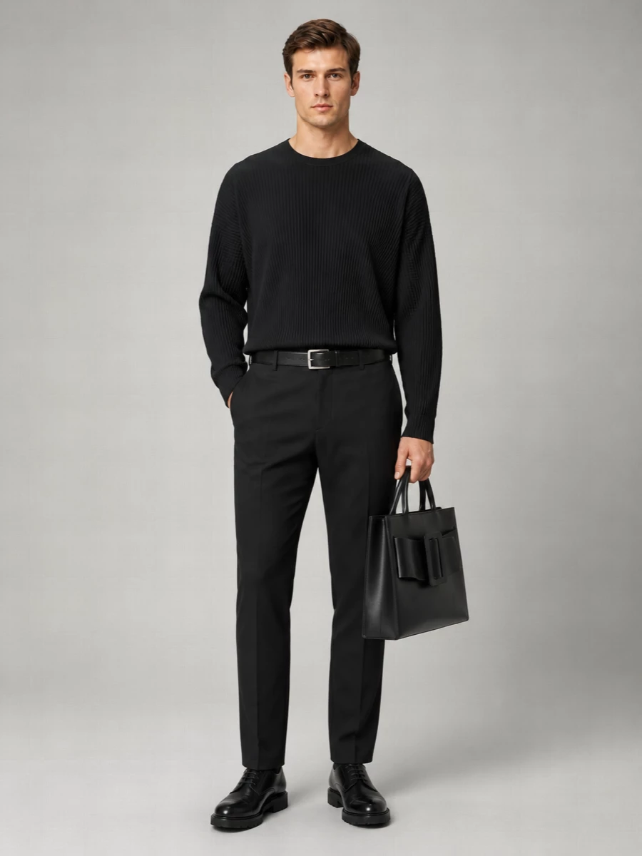 Gr10K Wool Straight-Leg Trousers