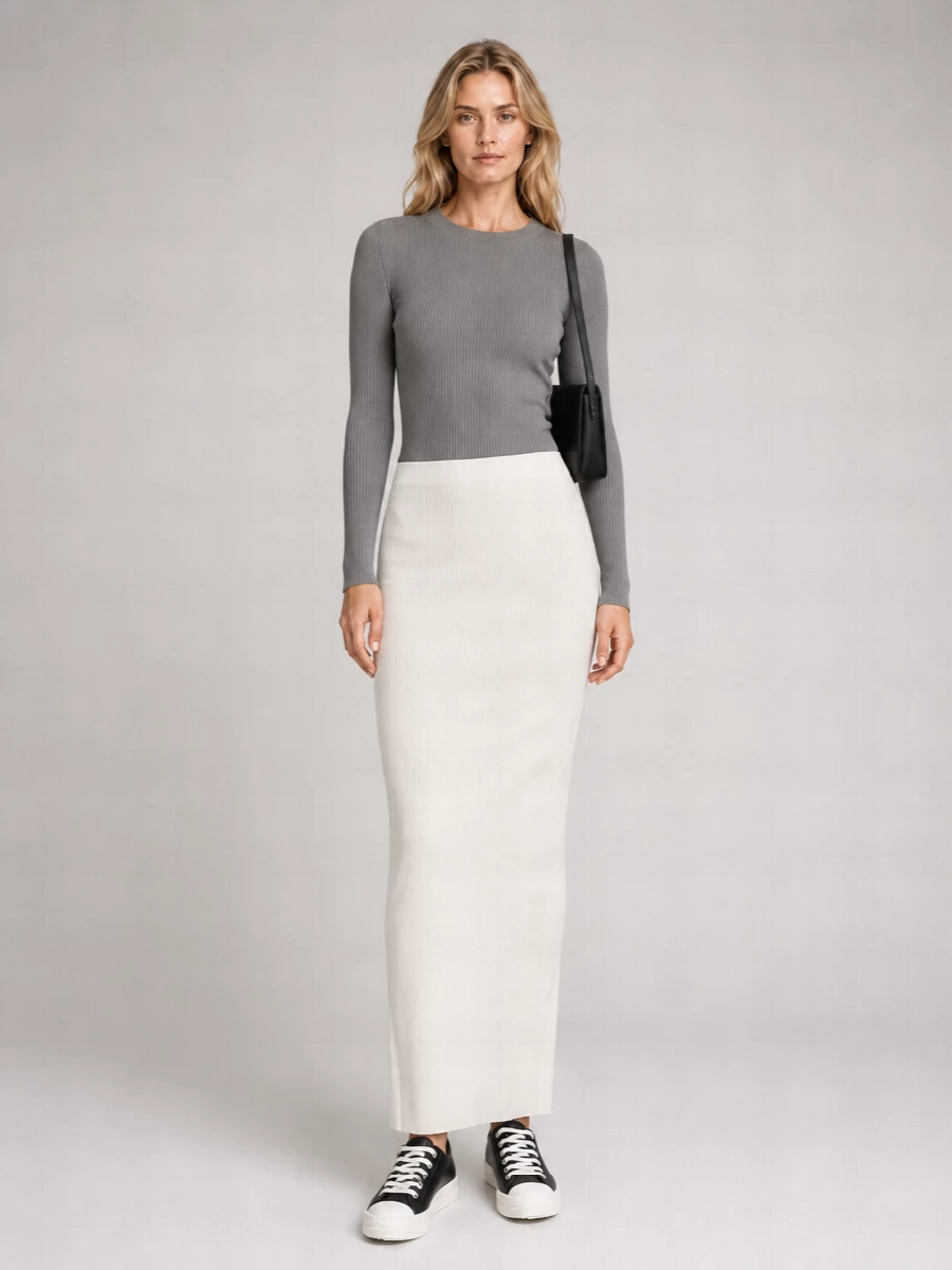 Rick Owens Cashmere Ribbed Cutout Long-Sleeve Sweater