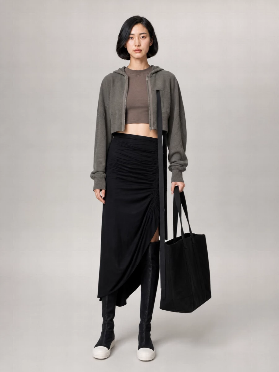 Rick Owens Drkshdw Cropped Sweatshirt