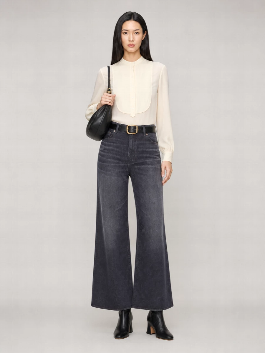 Chloé Denim High-Rise Wide-Leg Jeans