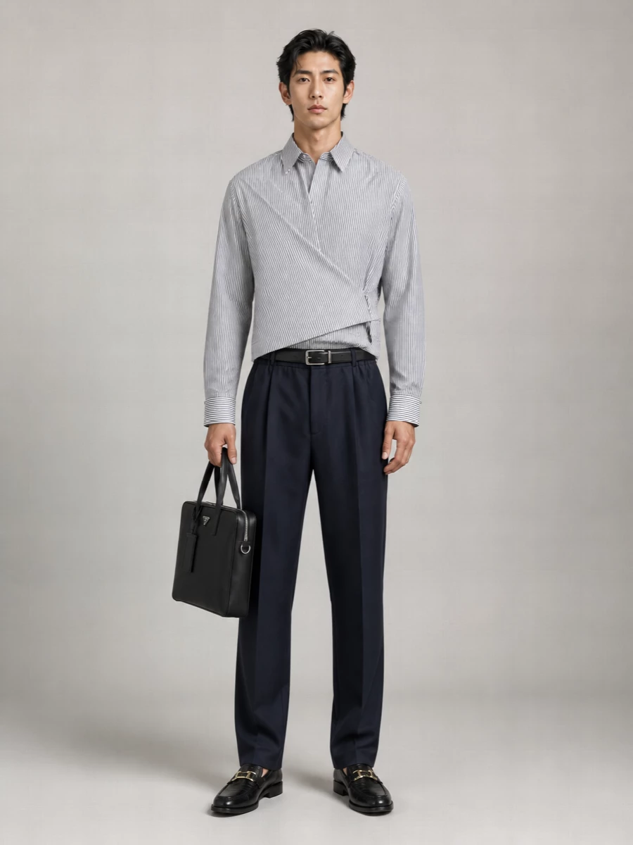 Fendi Virgin Wool Straight-Leg Trousers