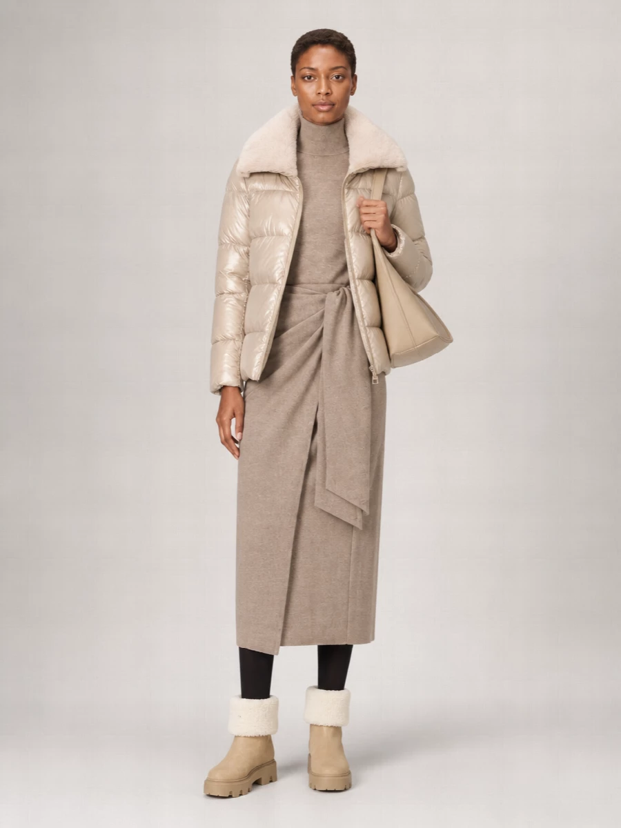 Herno Down Fur Collar Puffer Jacket