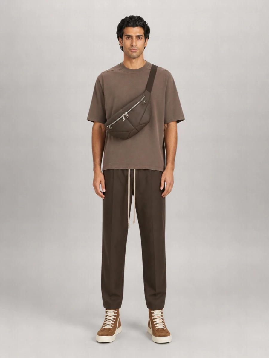 Rick Owens Cotton Drawstring Track Pants