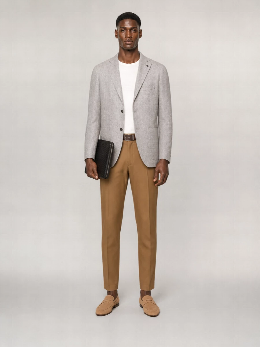 Pt Torino Cropped Cotton Trousers