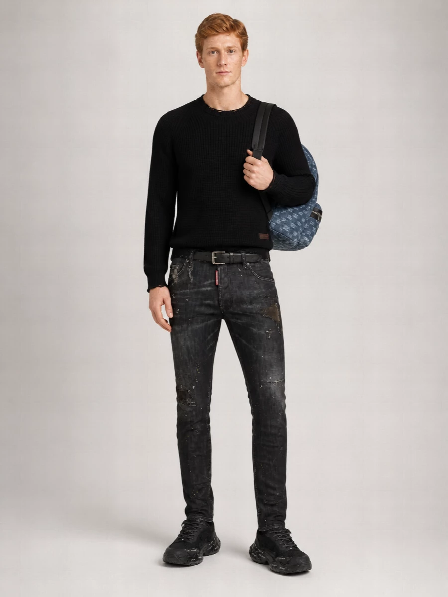 Dsquared2 Polyester Low-Top Sneakers