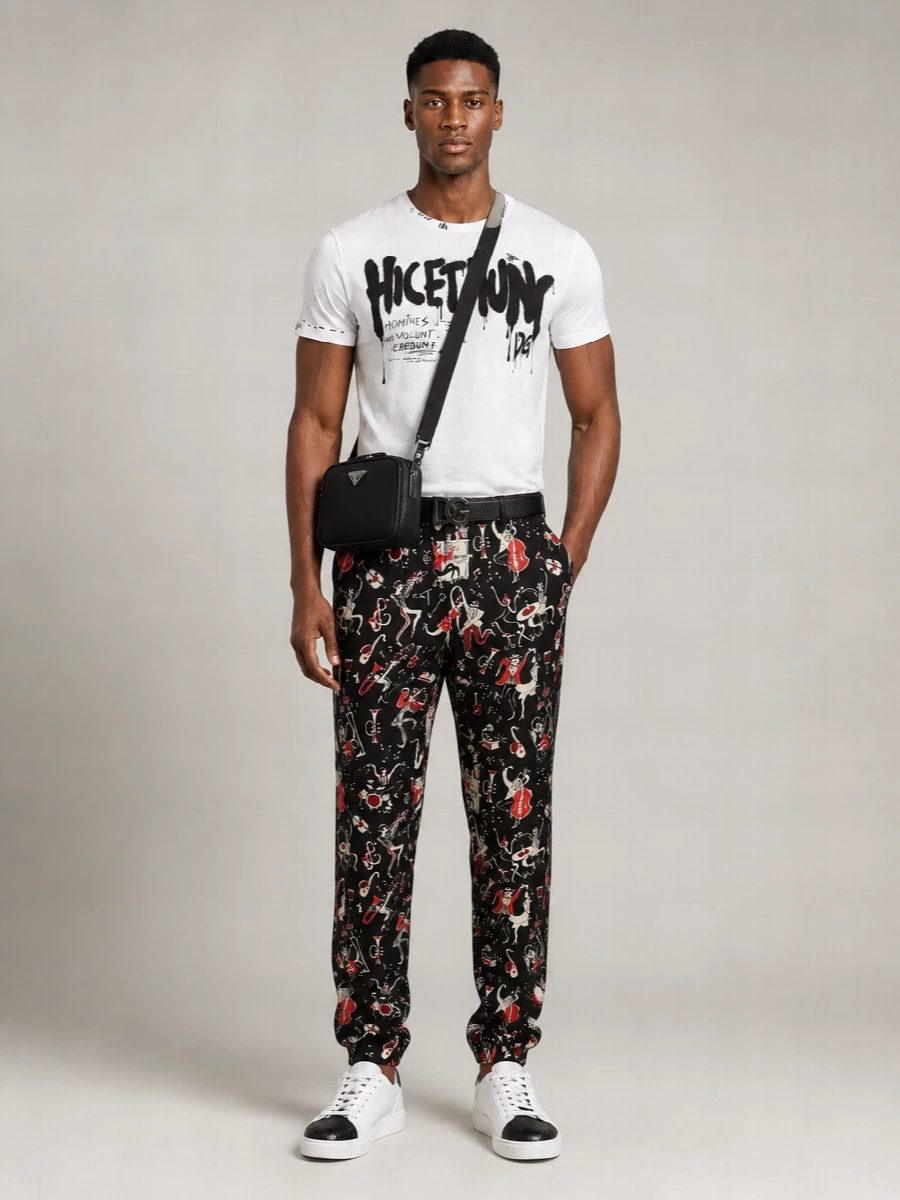 Dolce&Gabbana Graphic Print Cotton Crew Neck T-Shirt