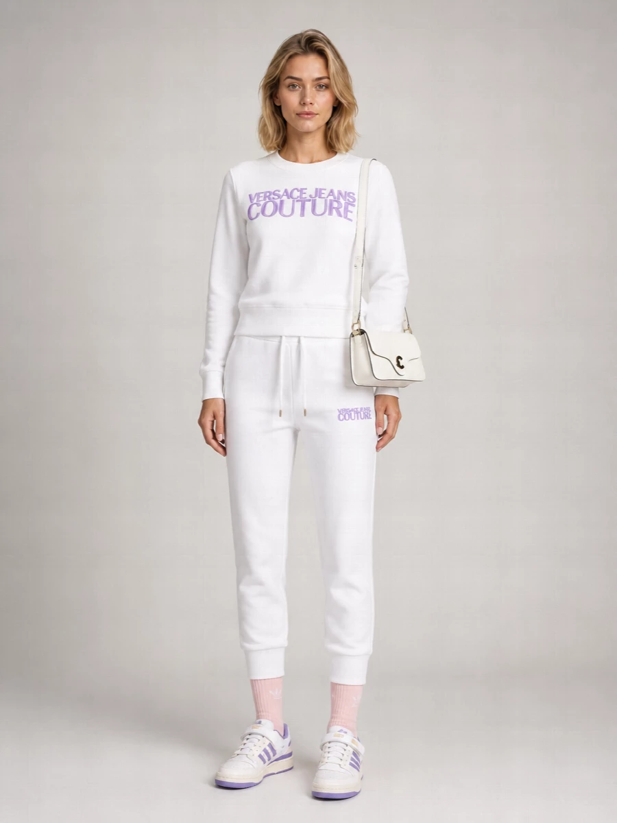 Versace Jeans Couture Cotton Logo-Print Track Pants