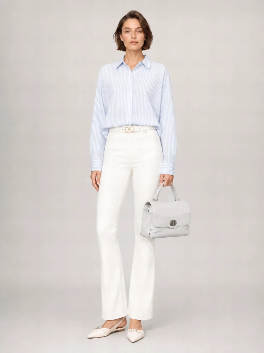7 For All Mankind Denim Flared Trousers