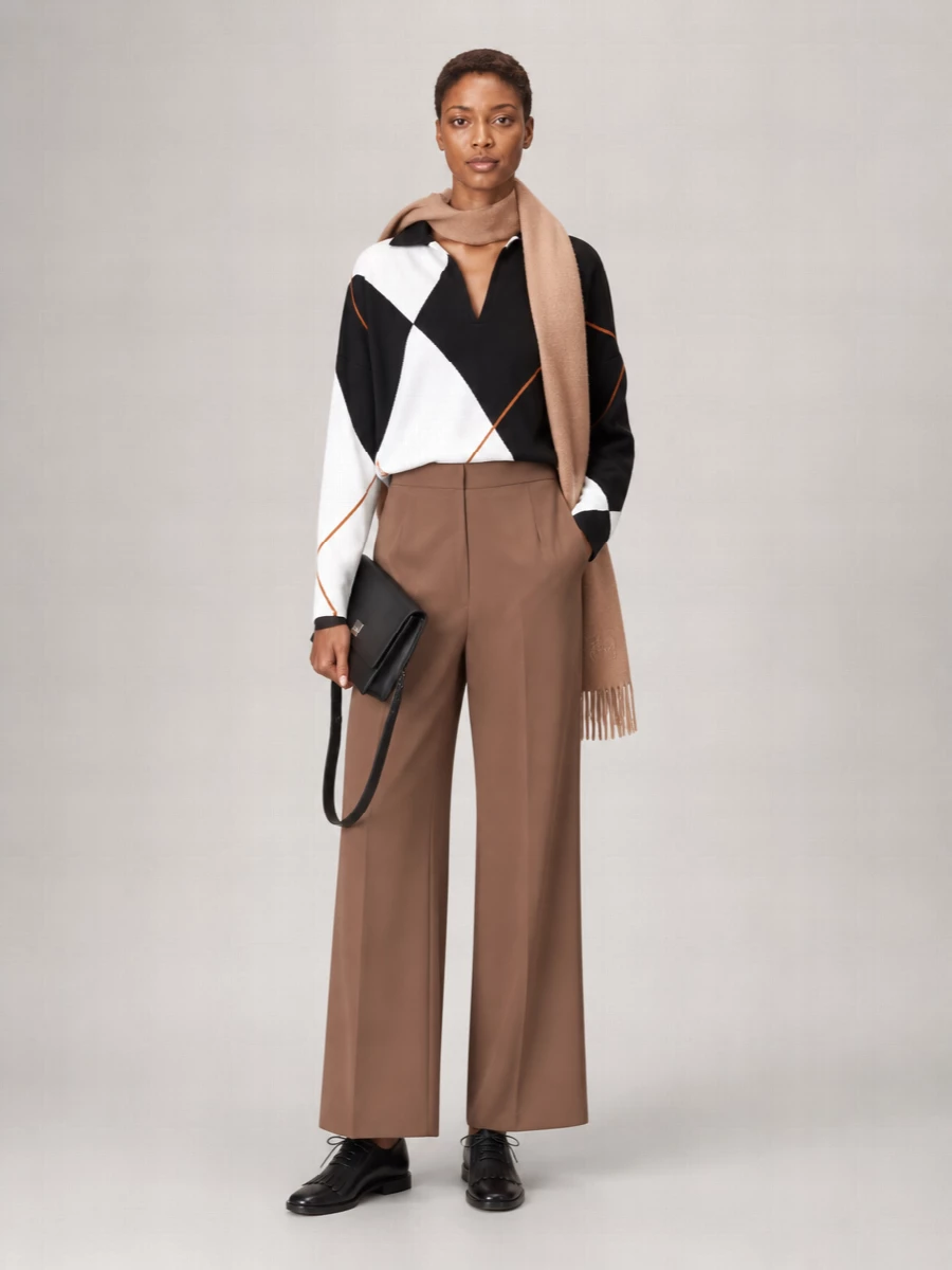 Max Mara Camel Wool Scarf