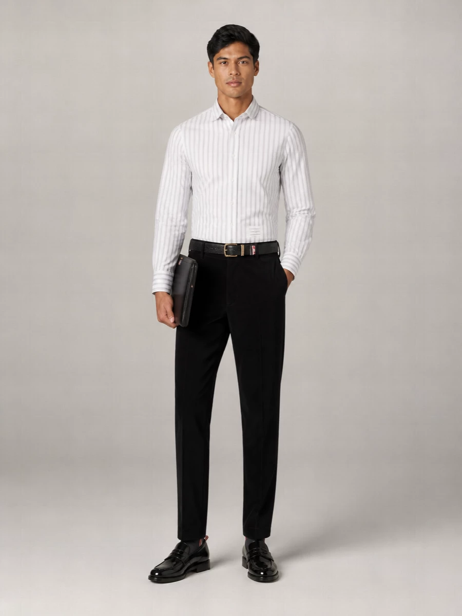 Thom Browne Cotton Corduroy Straight-Leg Trousers