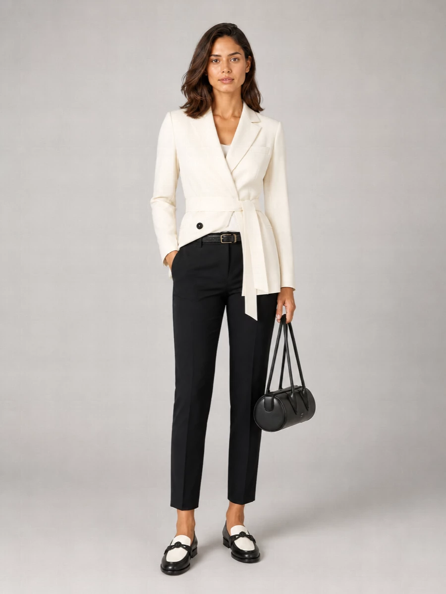 Kiton Cotton Poplin Tapered Trousers