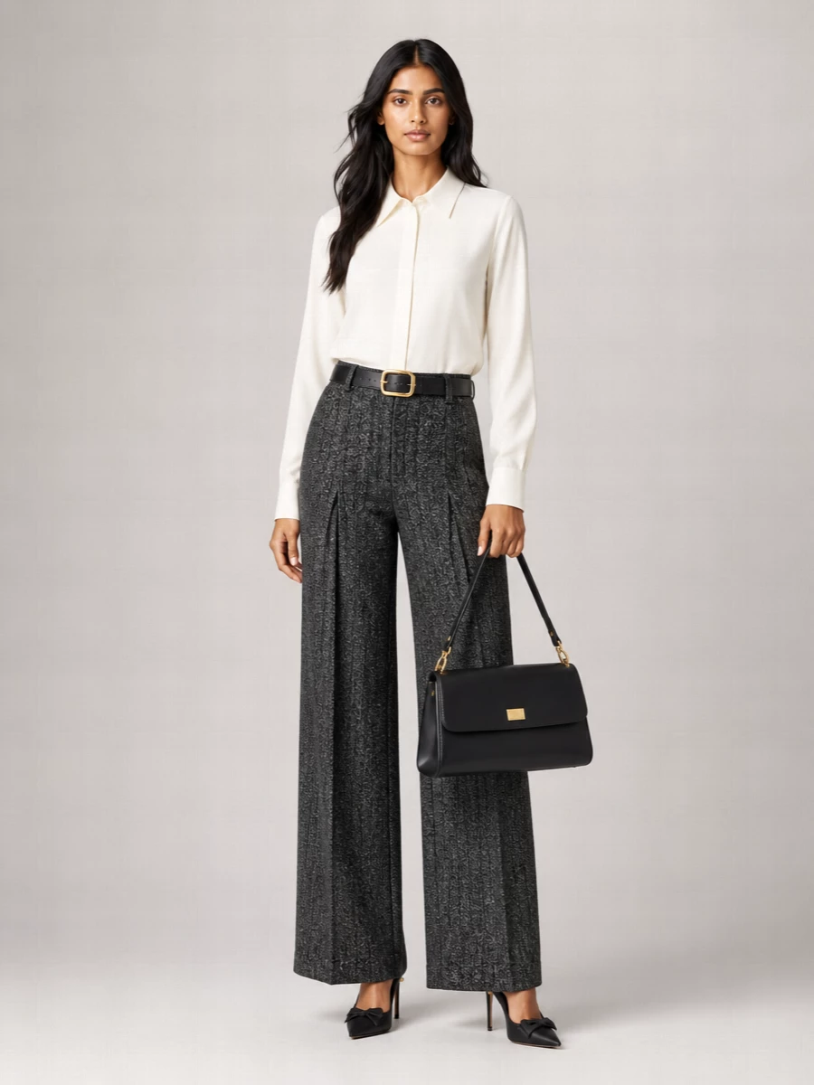 Dolce&Gabbana Striped Wide-Leg Trousers