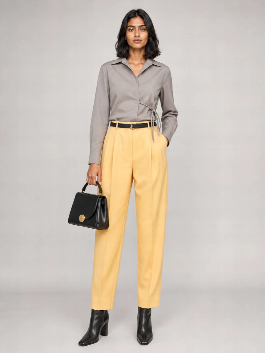 Jil Sander Wool Tailored Trousers
