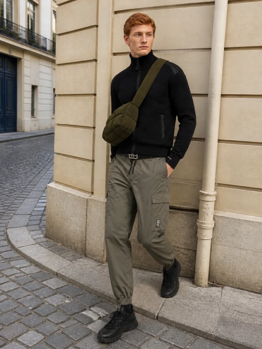 Moncler grenoble joggers bottega shoulder bag