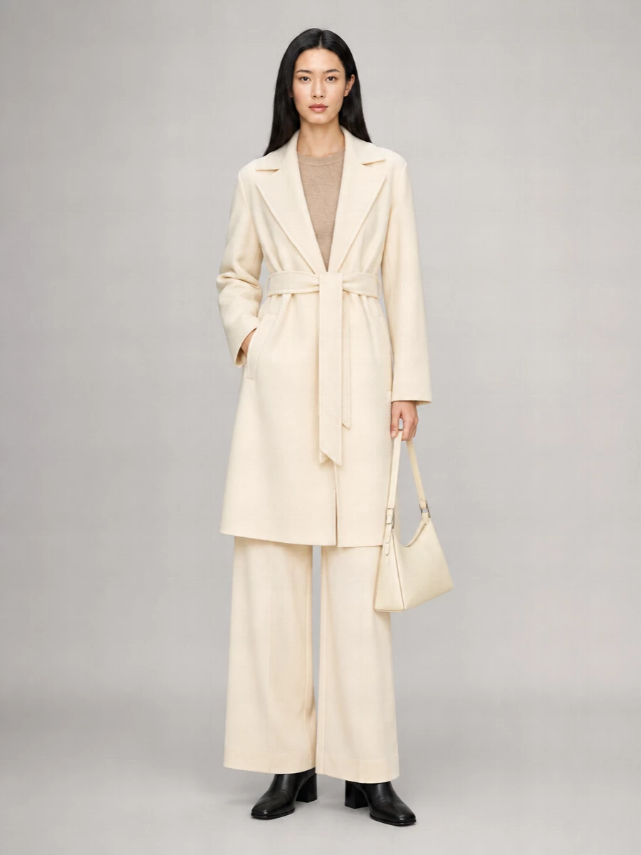 S Max Mara Virgin Wool Single-Breasted Coat