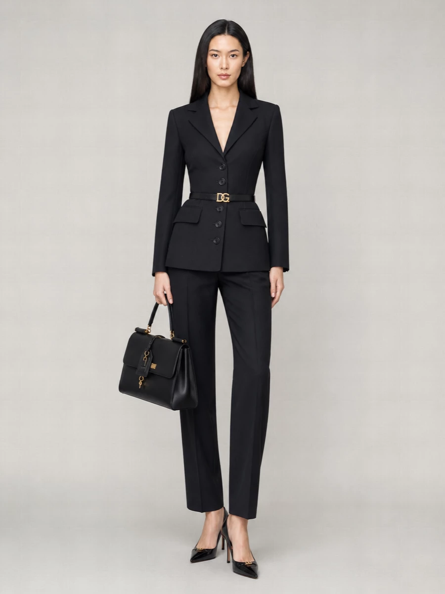 Dolce&Gabbana Virgin Wool Single Breasted Suit Jacket