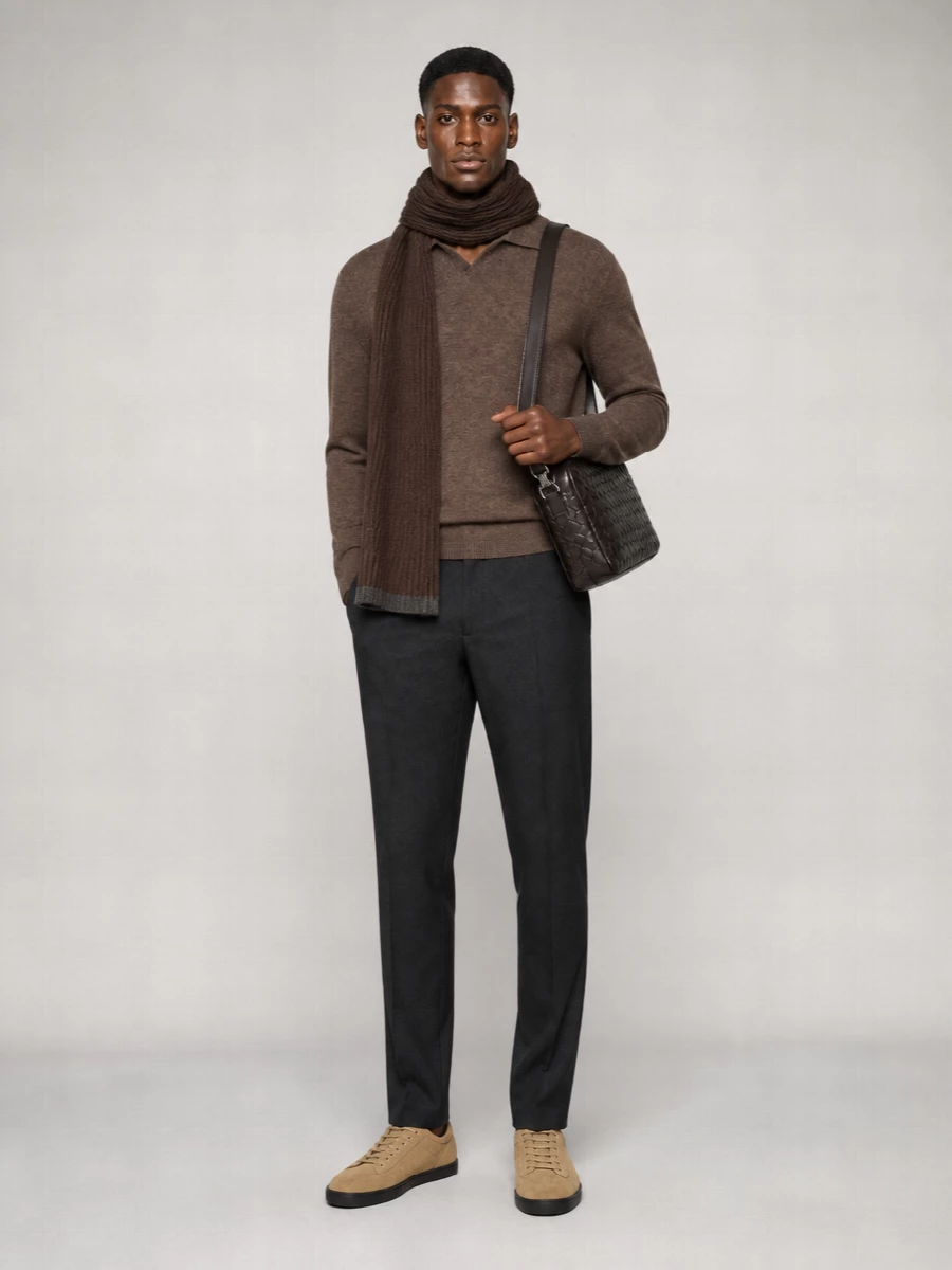 The Row Cashmere Ripley Polo Sweater