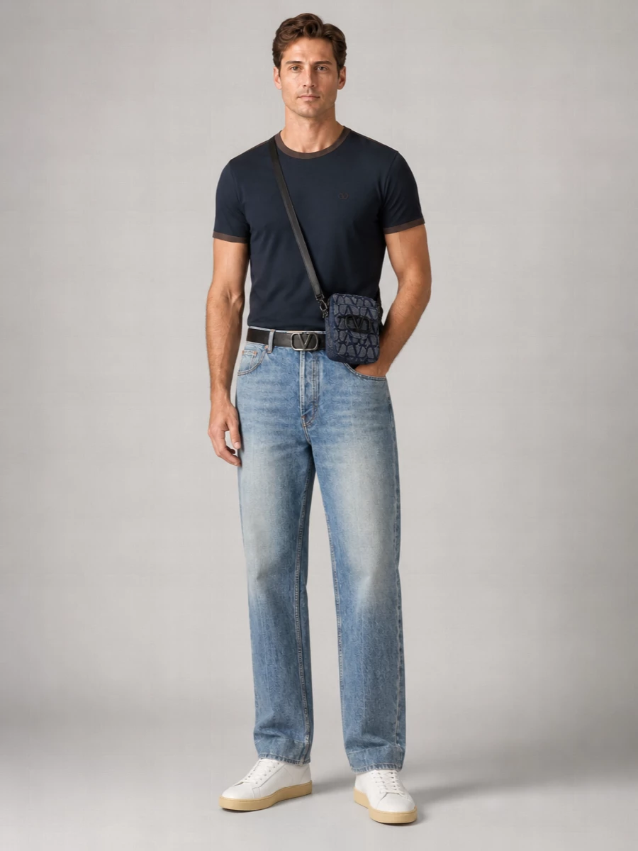 Valentino Garavani Calfskin Leather Belt