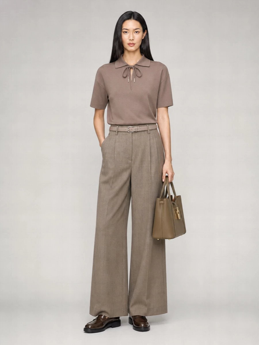 Weekend Max Mara Virgin Wool Wide-Leg Trousers