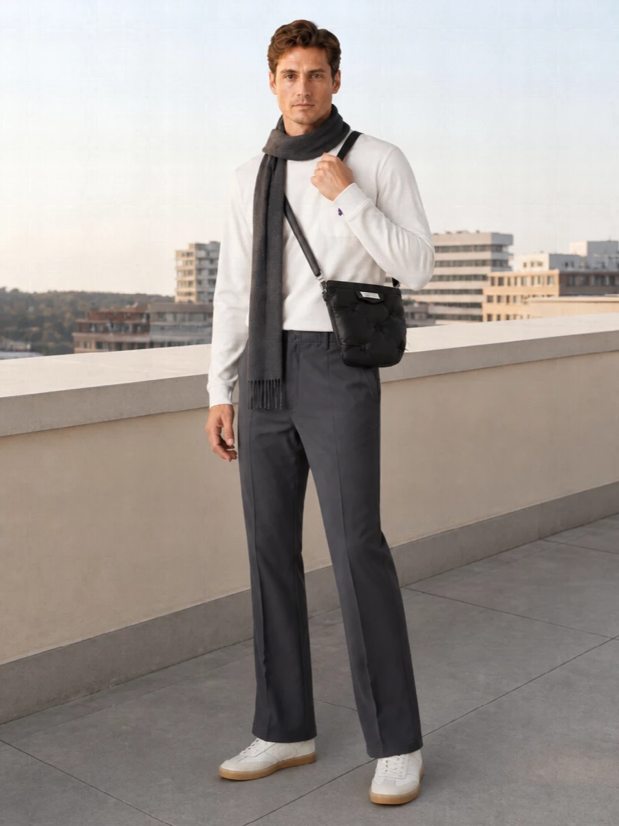 Needles outfit margiela sneakers bag