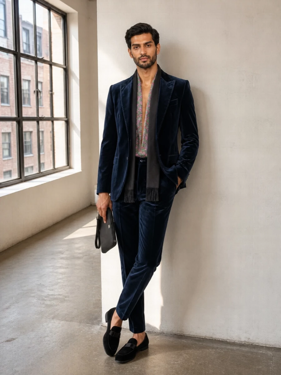 Dolce gabbana velvet trouser etro dinner jacket