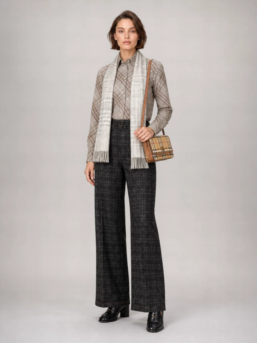 Burberry Cotton Checked Slim-Fit Shirt