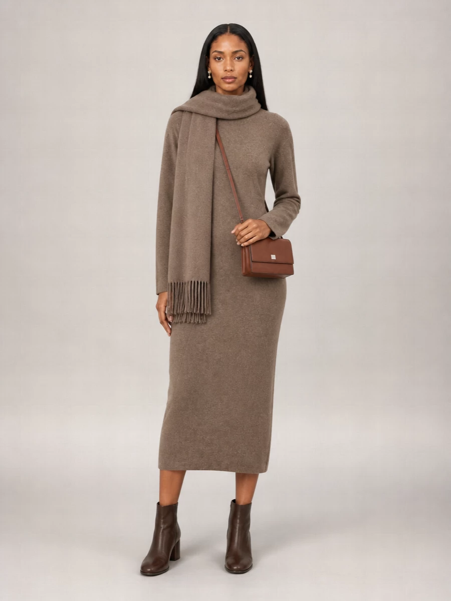Max Mara Cashmere Wool Knitted Dress